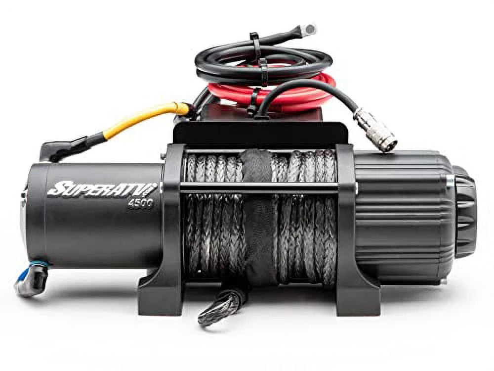 Compatible Ratio|QWM-Y-RMAX-4500 Gear Wired|50 Winch|1.3 with Wolverine Foot 4|Ready|Fit Range|3/16" Remote Steel|166:1 and 4500 HP / RMAX Winch RMAX Motor|Preassembled 2 2021+ SuperATV LB Yamaha