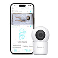 Pan-Tilt-Zoom, No Smart Zone Talk, 2-Way Background Sense-U with Detection, Monitor(FSA&HSA Eligible) Video Night Vision, Fee, Person/Baby Baby Activity Audio, Monthly Crying 2K Sound/Motion
