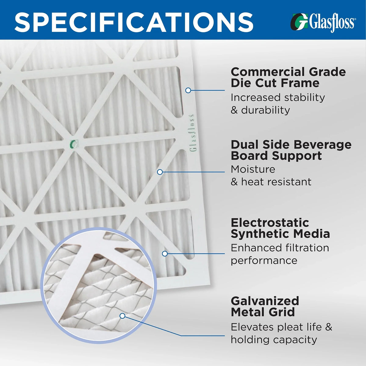 Air 13 4" 19-1/2 Actual 3-3/4 Glasfloss. x 20x20x4 by Pack 6 Inch dimension: Filters Pleated of x 19-1/2 MERV