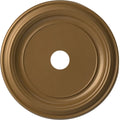 Canopies 1 to 1/2"P Thermoformed x 13 up Millwork 3 x Rush (Fits Medallion 1/2"ID Gold Ekena PVC 1/2"), 22"OD Ceiling Traditional Metallic