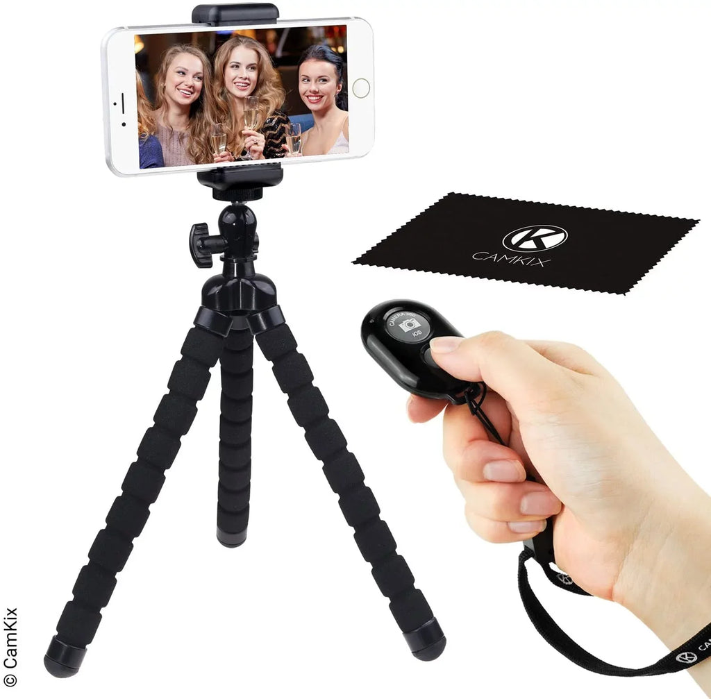 iPhone, Control Many and - More Bluetooth - Phone Shutter for Camera Tripod Remote Galaxy Cell Flexible and