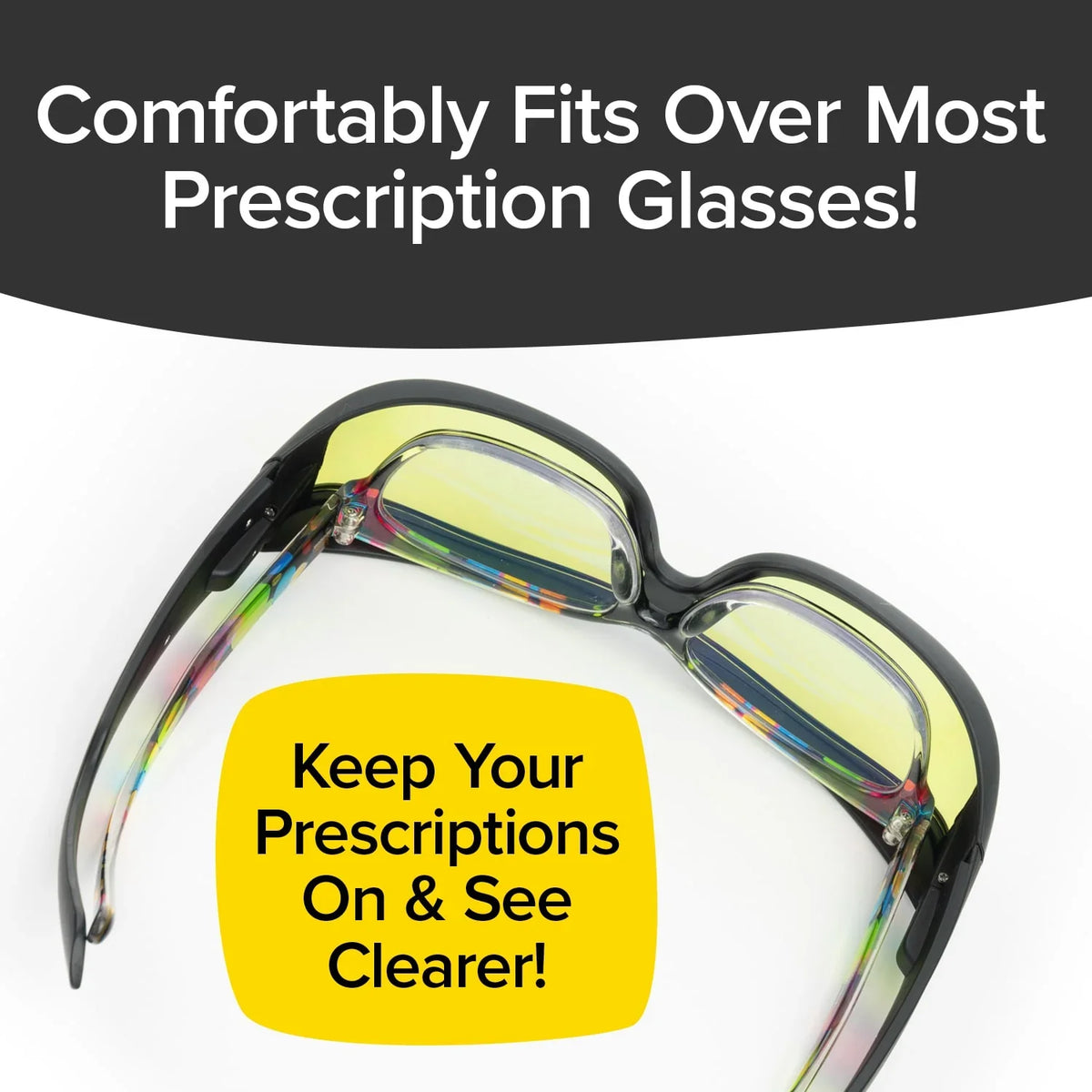 Glasses, Vision BattleVision Driving Wraparounds Green Night AS-SEEN-ON-TV Night