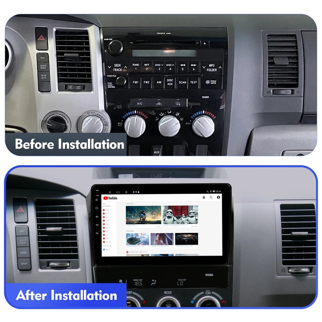 10.1 Camera Car Car Backup for with Radio Touchscreen inches Auto Android Sequoia IPS Android 12 Screen Tundra & & Carplay 2008-2018 2007-2013 Support Stereo 6+128G