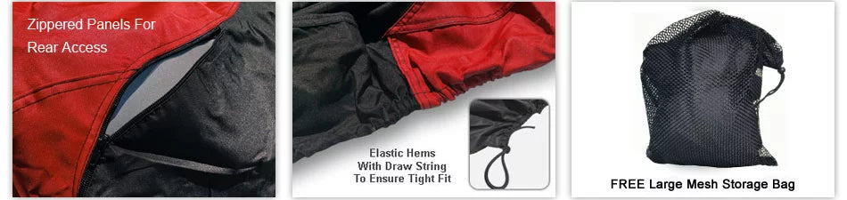 And climate Storage / - - Straps Trailer Bag Trailerable 1991-1996 Protects All Rays, Cover UV Sun, XP Jet - from Weatherproof And More! - DOO Rain, For SEA Ski RED Includes Black Color