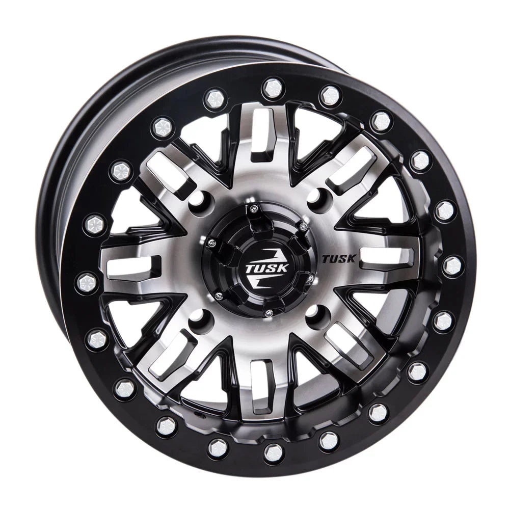 15x7 For 5.0 2 YAMAHA Sport Wolverine Beadlock 4/156 Machined/Black Tusk 1000 Wheel RMAX Teton + 2022 2.0