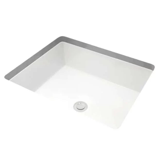 17 x Miseno in. Sink Rear Rectangular Overflow, with Undermount White 13 Bathroom