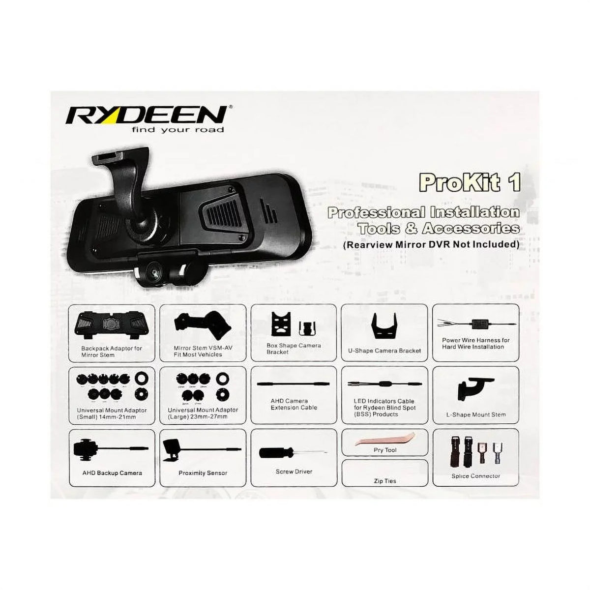 & Surround Accessory Rydeen View includes included) Package Camera Dash not 360 for 360 Professional BlindSpot PROKIT for Installation Indicators. Tools TOMBO 1 Cables (TOMBO