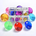Toys Sets Diamonds white) Colorful (silver Set Underwater Diving Treasure Set Set Diving Treasures Toy Gem Toy Swimming Gift Pool for Dive Pool Pirate Box 6 Swimming Throw Toy Big Use with Gem Summer