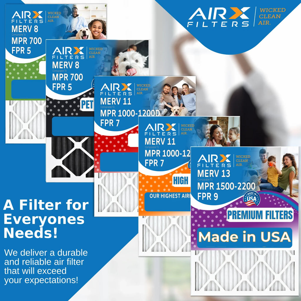 with FILTERS USA 1000, Filter Compatible MERV FPR Comparable AIRX MPR 20x20x5 1200 MPR Furnace by Premium Filter to CLEAN & 11 Air WICKED 20x20x5 7 000-0448-003 Pack AIR. Made 2 Skuttle