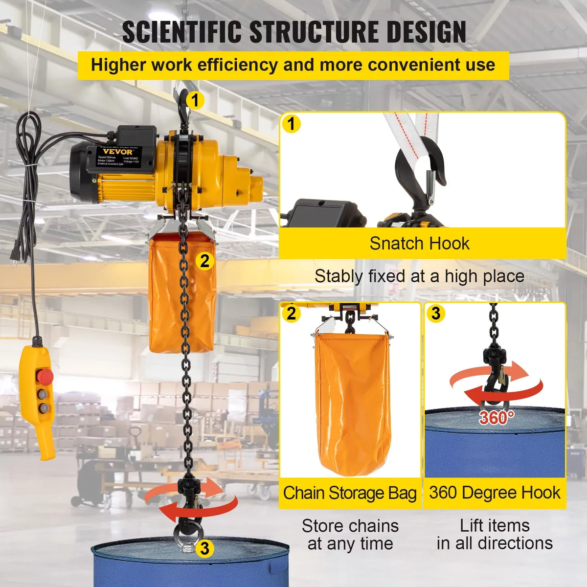 lbs Pulley Remote Ceiling Electric Used Winch Control, Overhead 10ft Height, of Hoist, Lift Crane 14.8ft w/ In Winch Factories, Garage VEVOR 1100 Warehouses, Wired Electric 110V Construction Lift