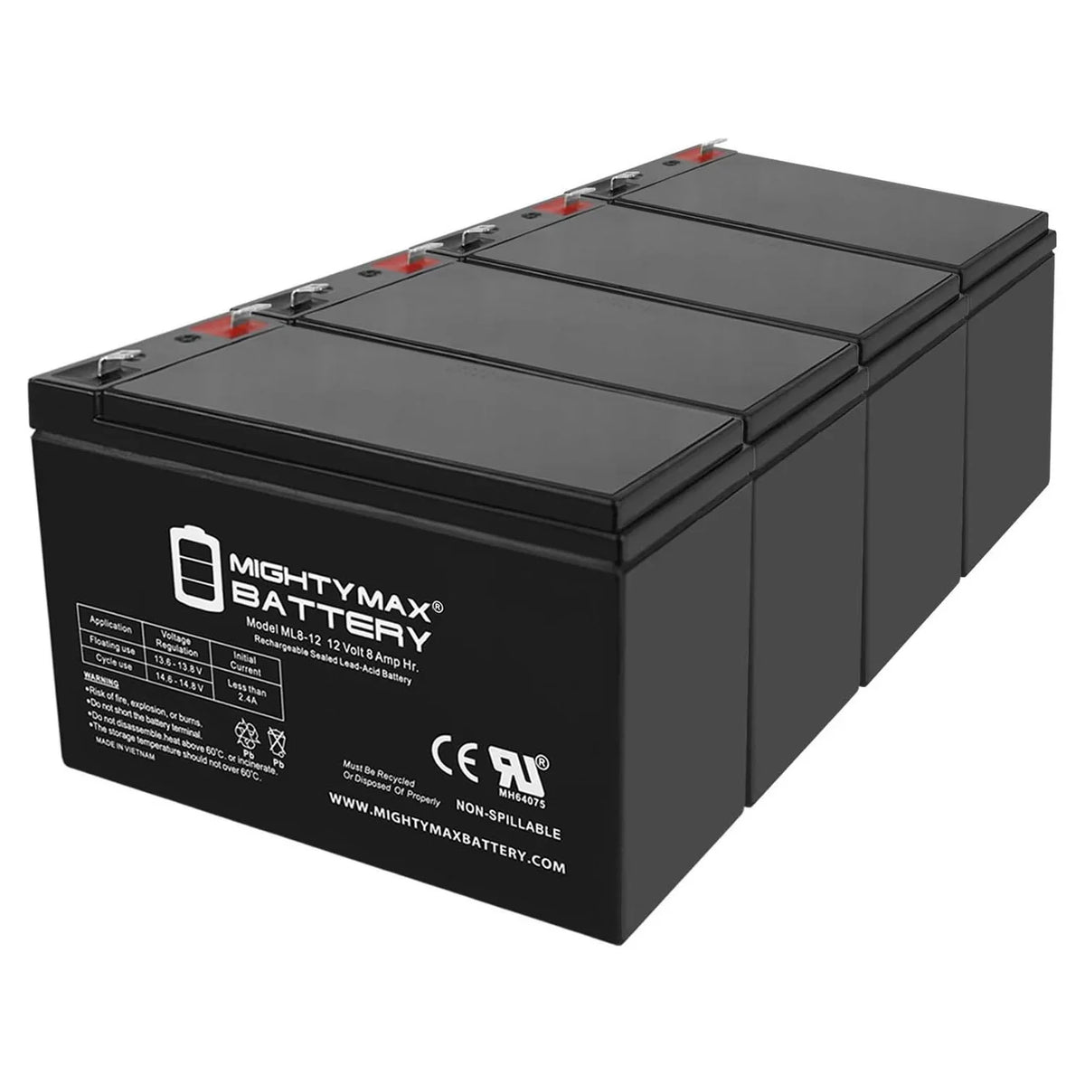 Sea 12V - Doo Battery Scooter ZS06 SLA Sea Replacement Pack for 4 8Ah