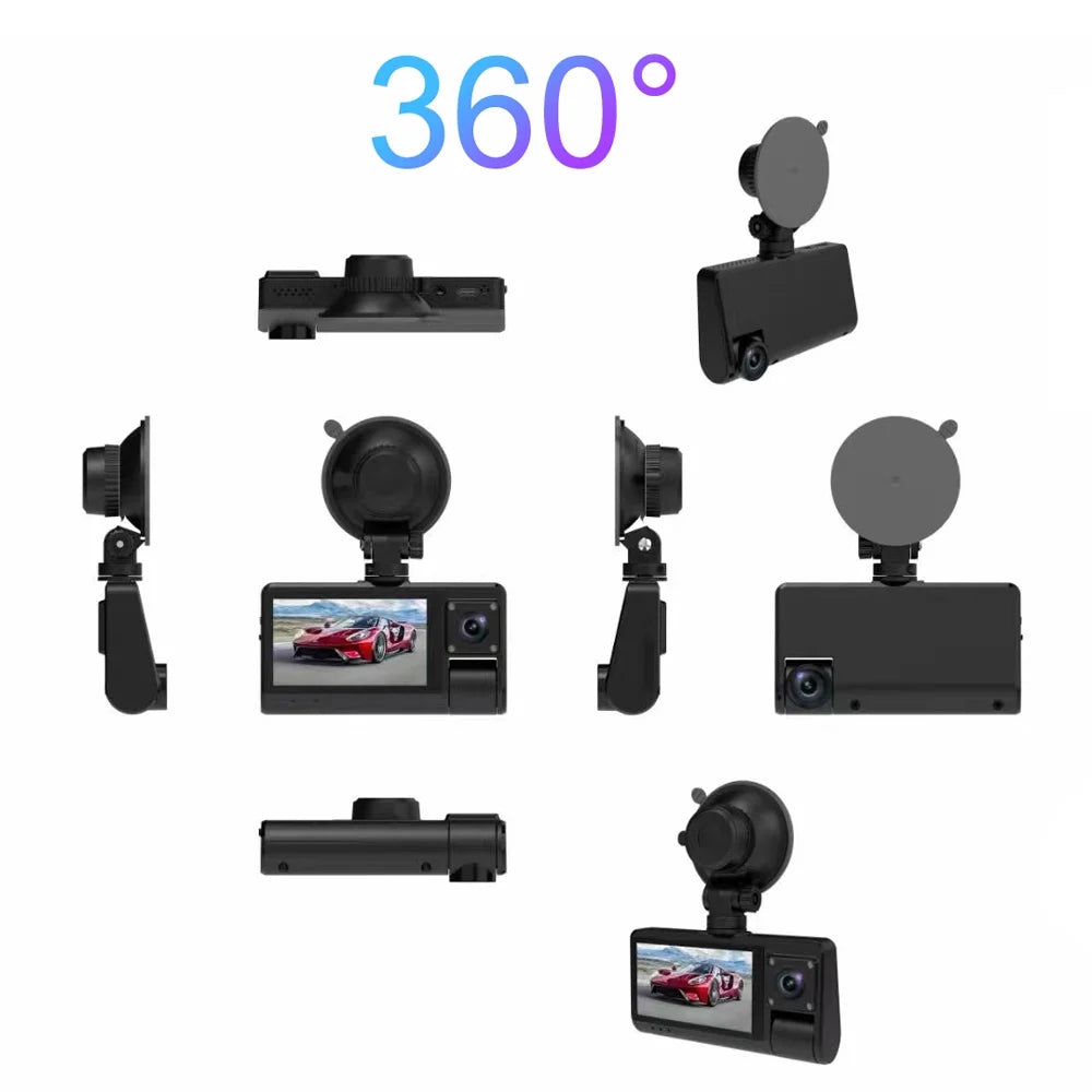 Cam, Auto Clear for OWSOO Safety Touched Rearview Dash Screen Angle, Video Driving Wide Mirror with Car Recorder Recording