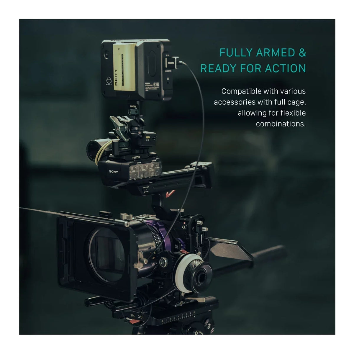 V2 FX30 for and Gray) (Titanium Kit Tilta FX3 Cage Camera Full