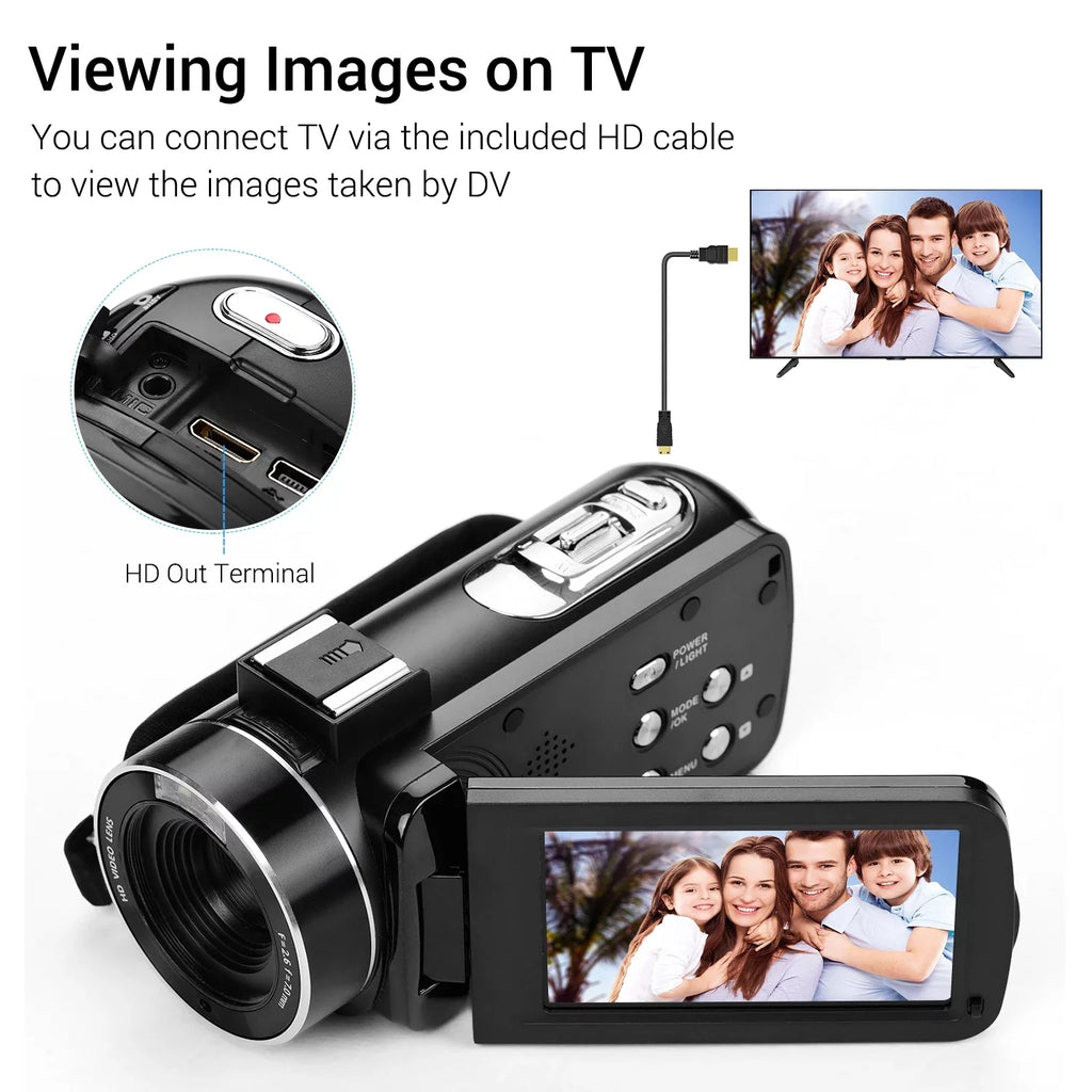 3.0 Mount IPS 18X Andoer IPS inch Monitor 3.0 Wide Video Inch 3.0 DV ro Camera,Handheld Camera Burst QISUO Function Lens Sh Video Inch Burst inch Professional Mount ERYUE Mount DV 3.0 IPS 0.45X Lens