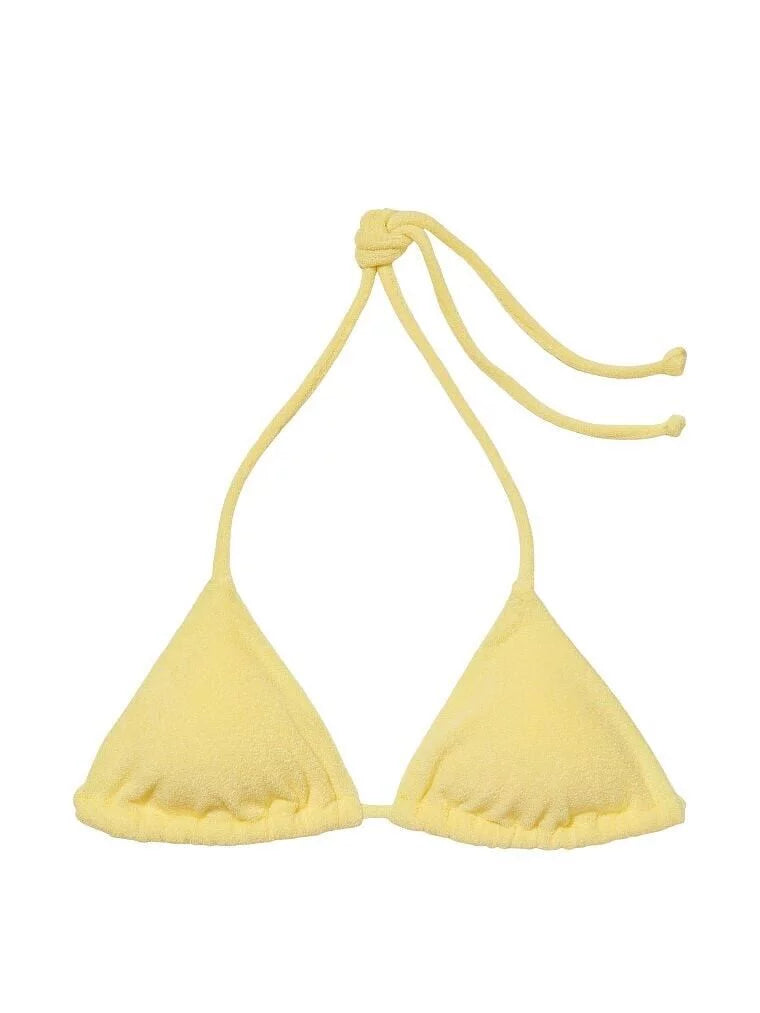 Triangle SWIM Small Top Ribbed Swim SECRET X Yellow Essential New VICTORIA'S Lemon