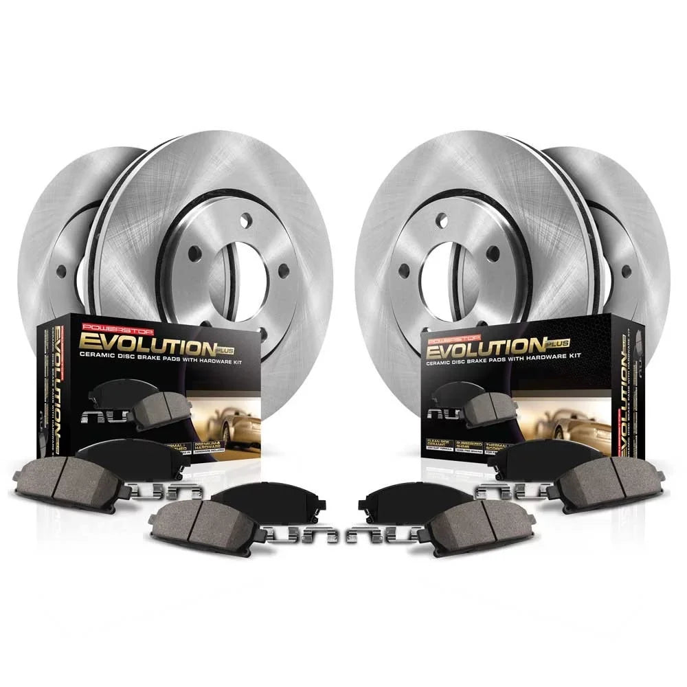 and Stock Kit Brake Power Nissan Rotor Sentra Stop Replacement Rear Pad and KOE8359 2019 Fits Front