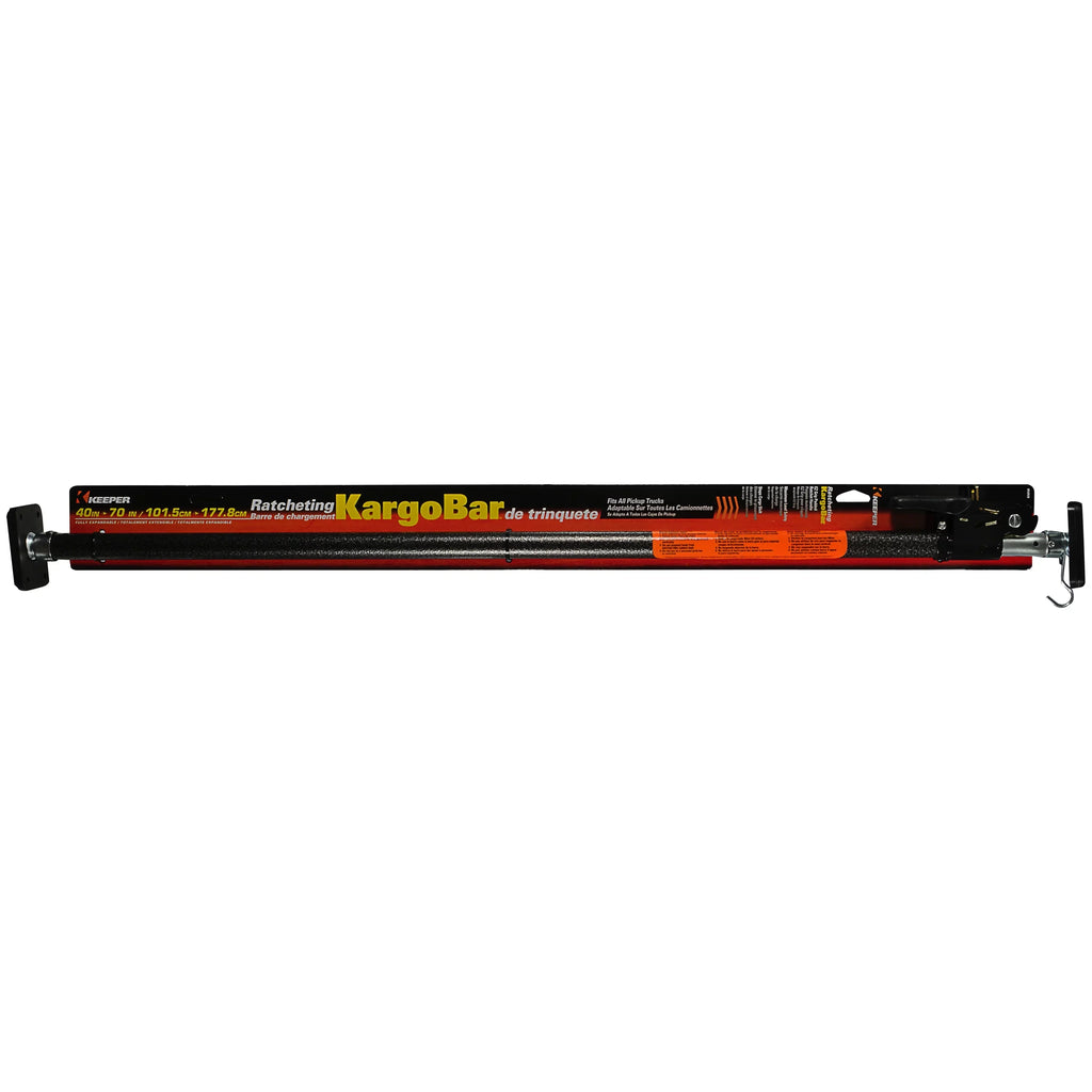 Keeper 40"-70" - Bar Adjustable Black/Silver, From Cargo Ratcheting -