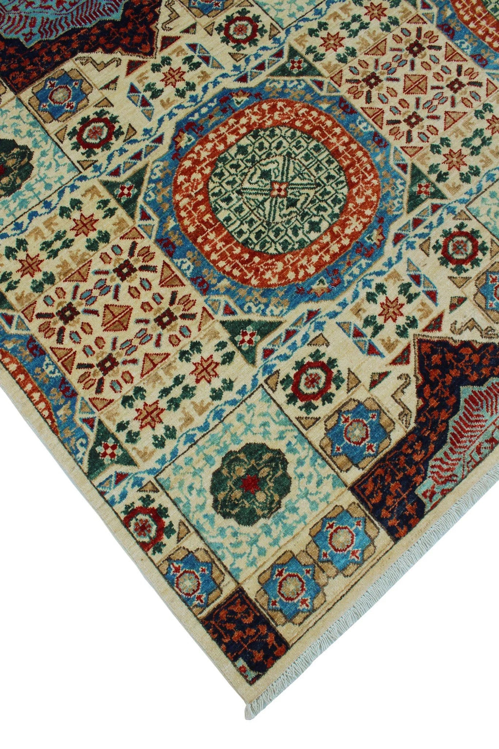 12'2" 9'0" Irwin Ivory/Blue Rug, Aria x