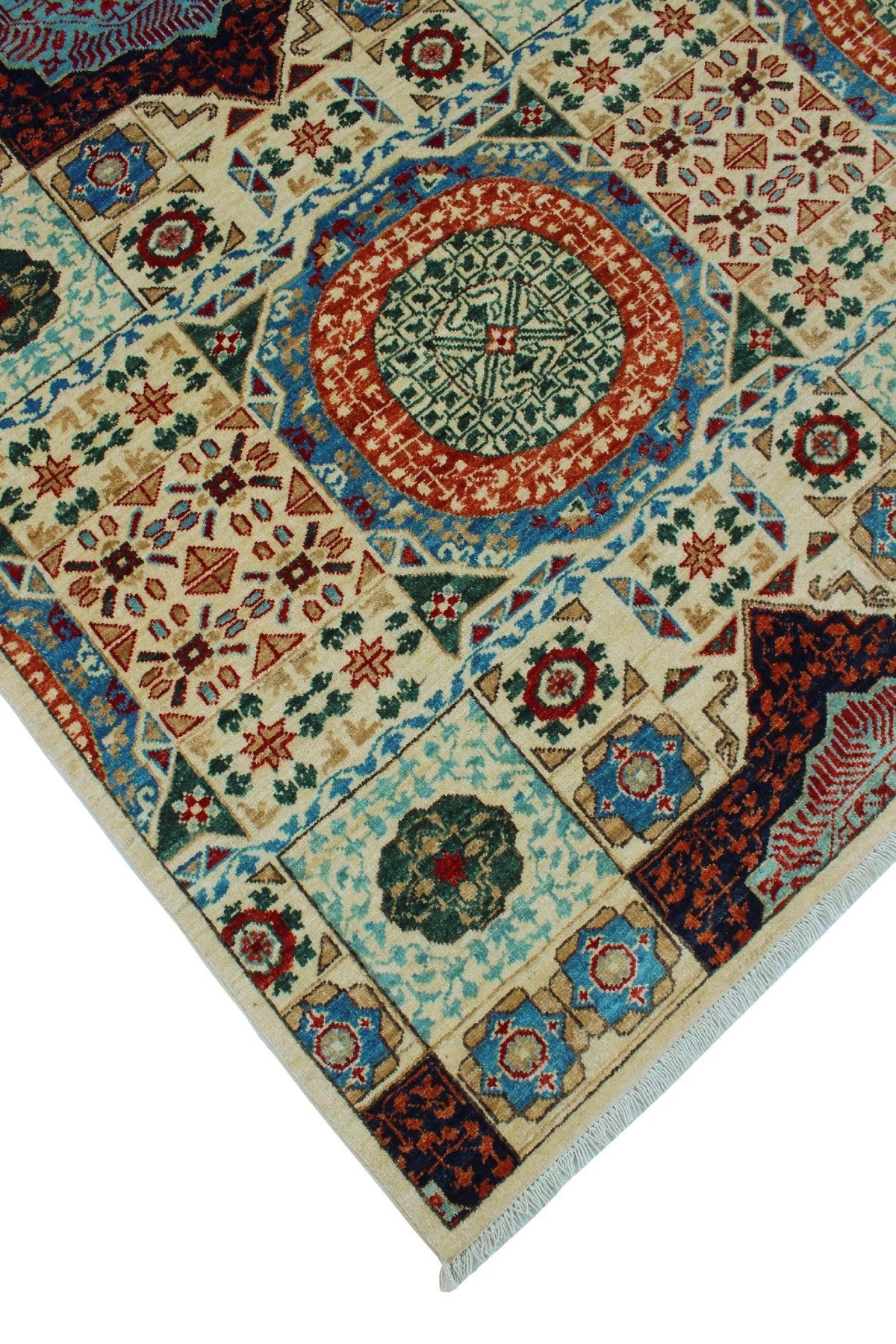 12'2" 9'0" Irwin Ivory/Blue Rug, Aria x