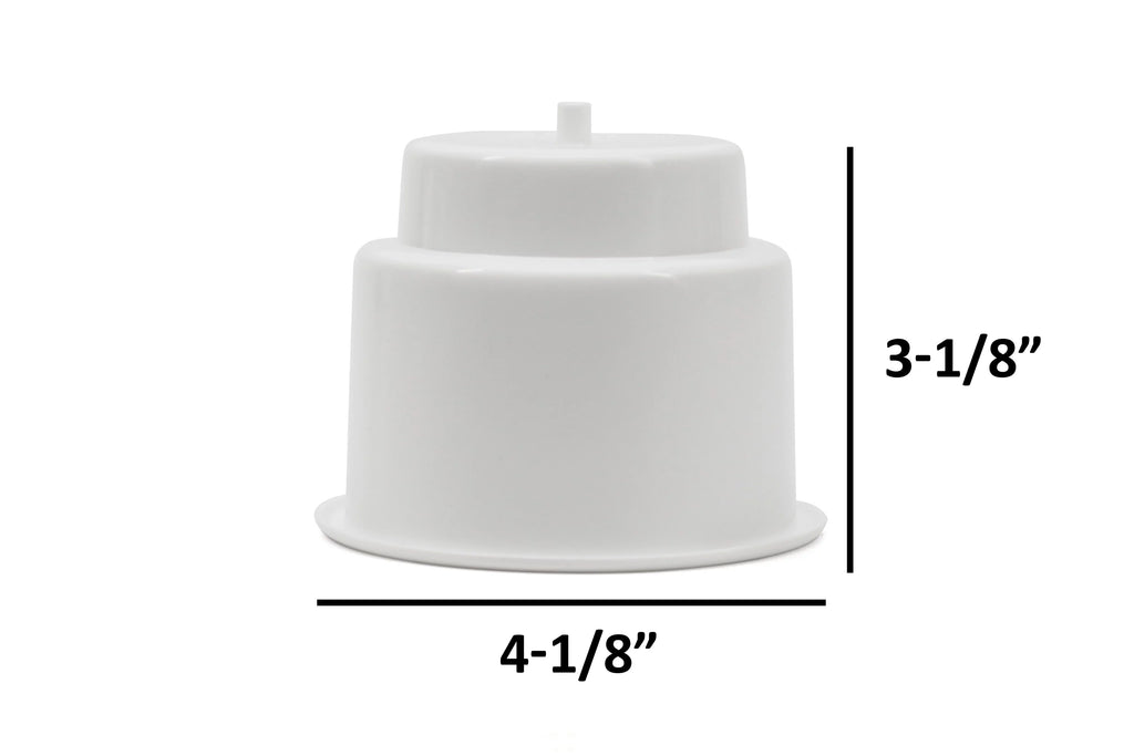 Red 3-1/2 for In White Holders Car 4-1/8 Auto Drain Motorhome Camper I.D. Drop Insert RV Universal Cup Inch Plastic Inch Boat Truck Recessed 10 Pocket Marine Pontoon with Hound & O.D.