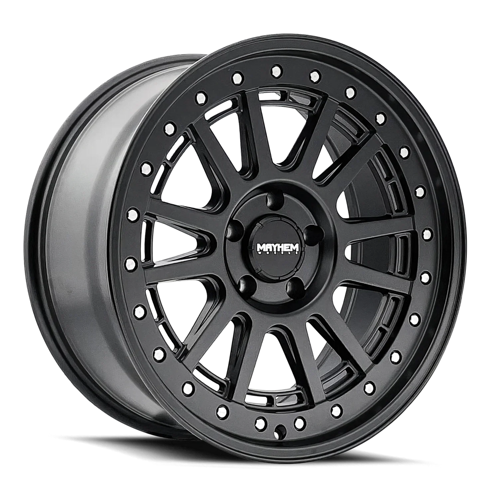 Black 6x5.5 20x9 (0mm) Compass Matte Wheel Mayhem 8305