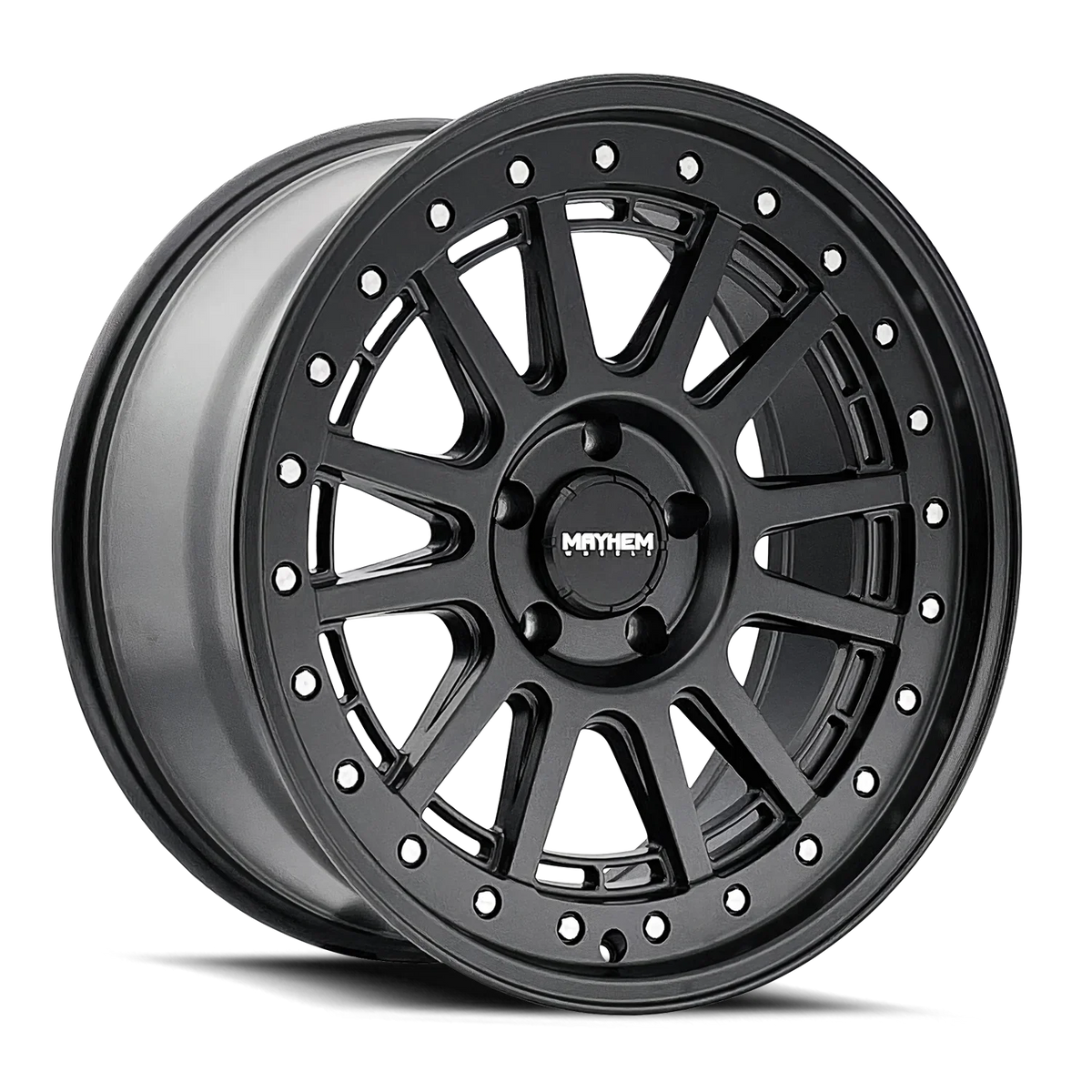 Black 6x5.5 20x9 (0mm) Compass Matte Wheel Mayhem 8305