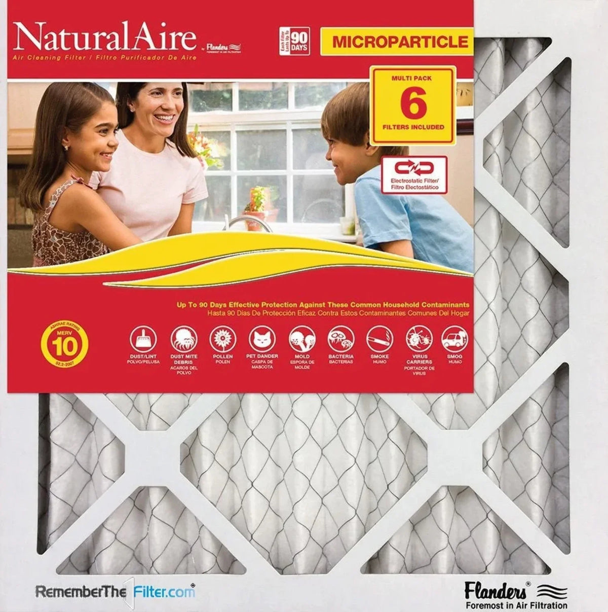 10 pack) NaturalAire 17.5x23.5x1 Microparticle MERV (6 Filters 85256.01175235