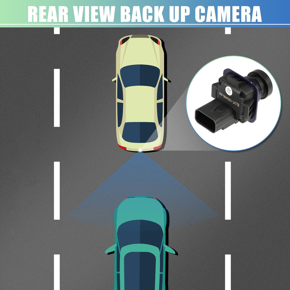 Unique EL3T-19G490-AA Bargains for Pry Camera Reverse Bar View Assist Park F-150 Rear