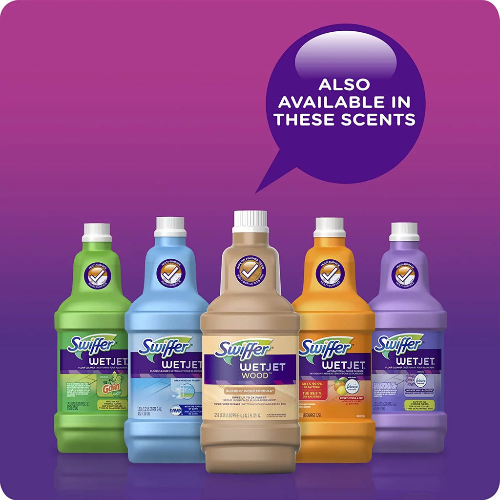 Fluid Cleaner Wet Refill, Lavender Vanilla Jet Floor 42.2 of & Comfort, 4) Solution Swiffer (Pack Ounce