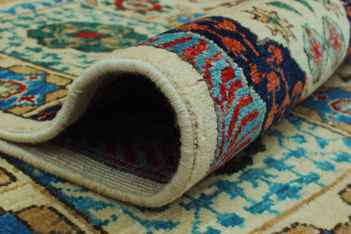 12'2" 9'0" Irwin Ivory/Blue Rug, Aria x