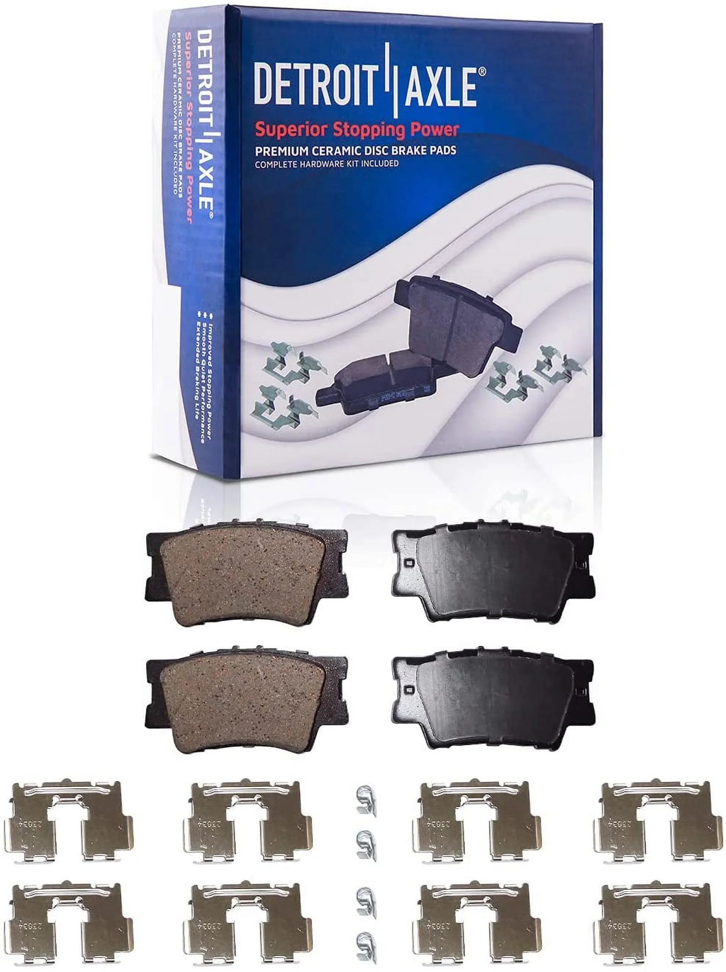 Pads 2010 Brake Camry Rear Brake ES350, Lexus 2012 Replacement 2008 Avalon Detroit Front 2017 2009 2011 07-17 4 - 08-18 2016 Axle 07-18 2015 Pads for Ceramic ES300h, & 2013 2014