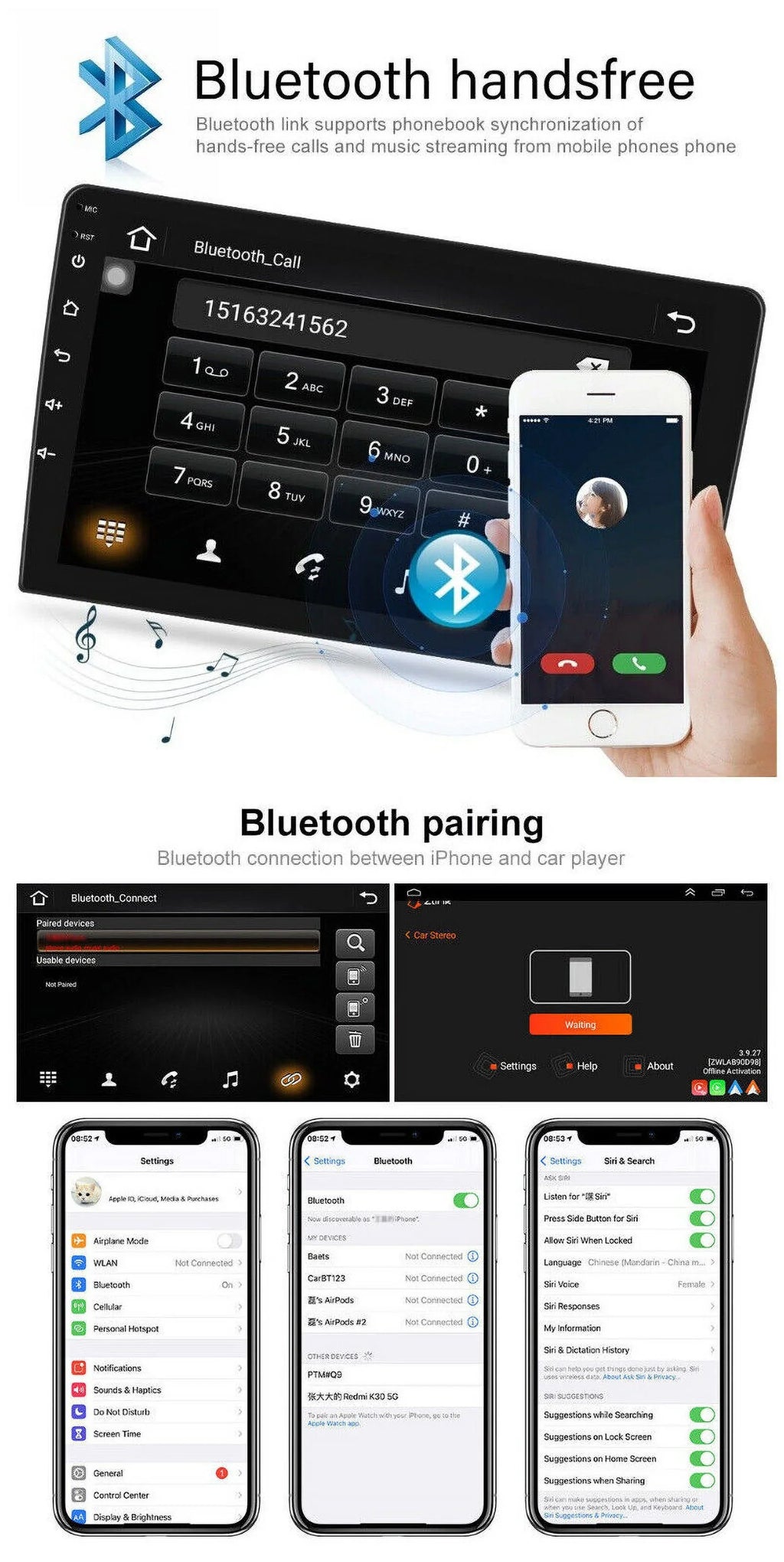 GPS For Ram 2013-2018 Dodge Radio Carplay Stereo IPS 1500 2500 Car 9inch Android 1280*720 2+32GB 3500 12.0