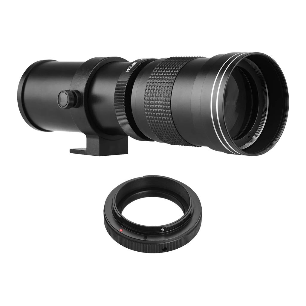 T6s F/8.3-16 Mount Universal MF T7s Telephoto 7D 60Da Replacement Ring Canon 77D Adapter 420-800mm 70D Super T6 6D EF-Mount 80D Cameras for Thread 60D T 5D Lens Camera 50D Zoom Suzicca with 1/4 T7i
