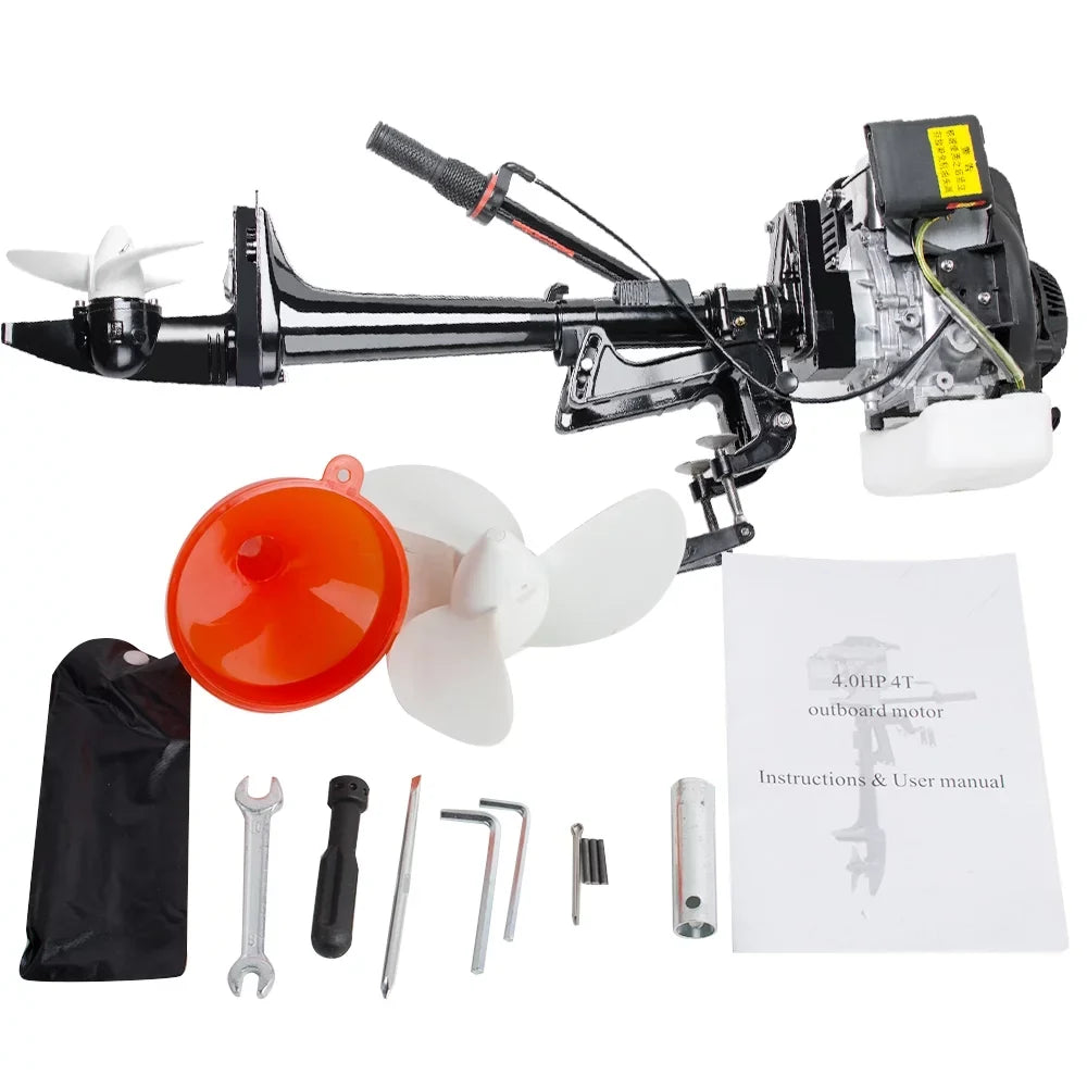 System With Cooling Outboard Engine Motor Stroke Boat Air 55CC 3.6 4 HP