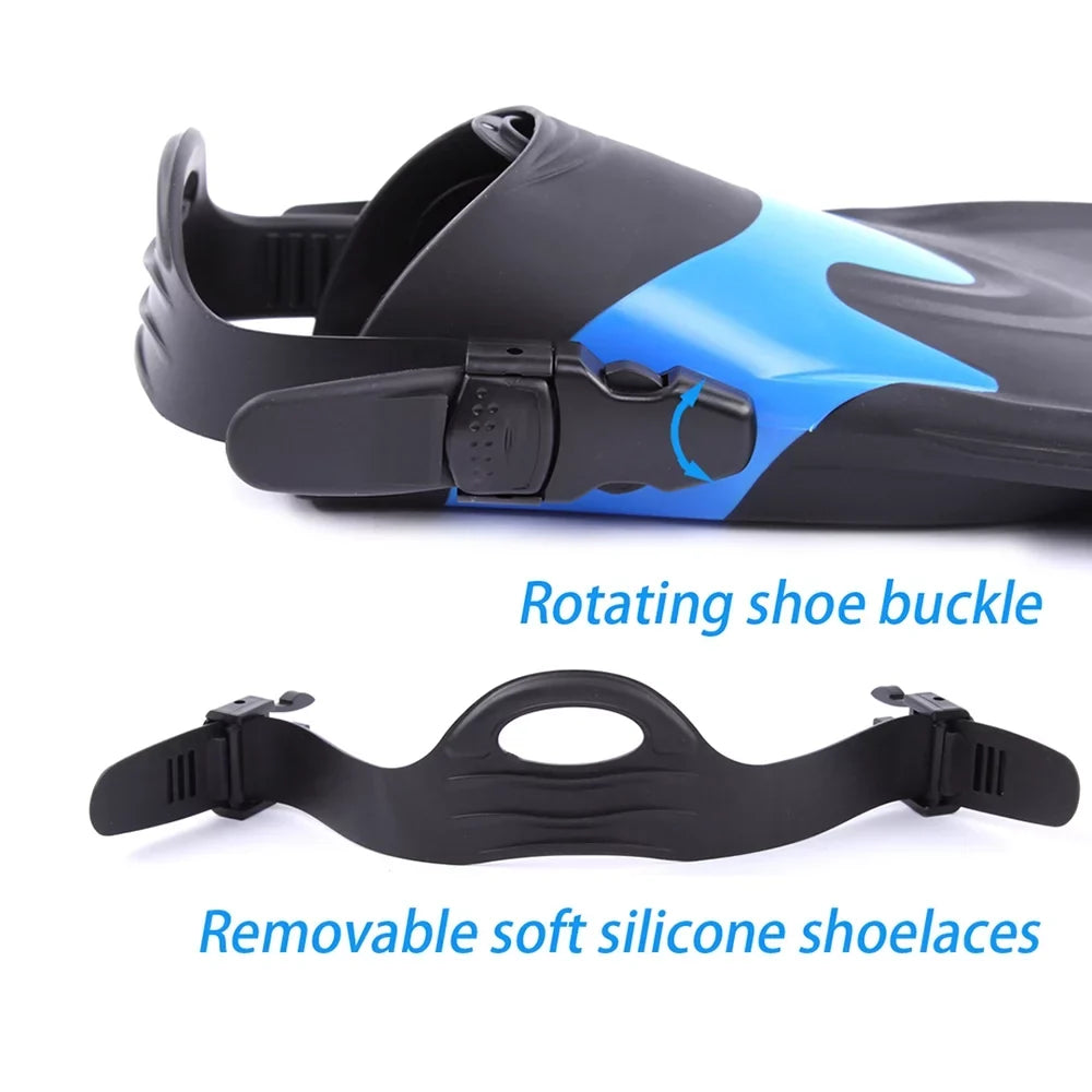 and Heel Perfect for liquid Swim Adjustable WHALE Fins Snorkeling