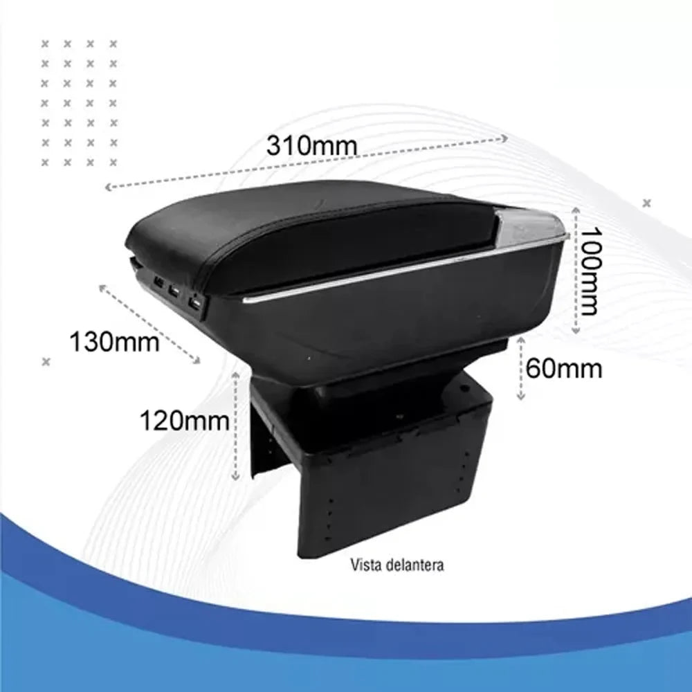 7 USB USB Cup Nebublu Leather Cushion Leather Rest Rest Cushion Universal Box 7 box,Box Armrest accessories: Cushion Universal 7 Car Car armrest Rest Universal
