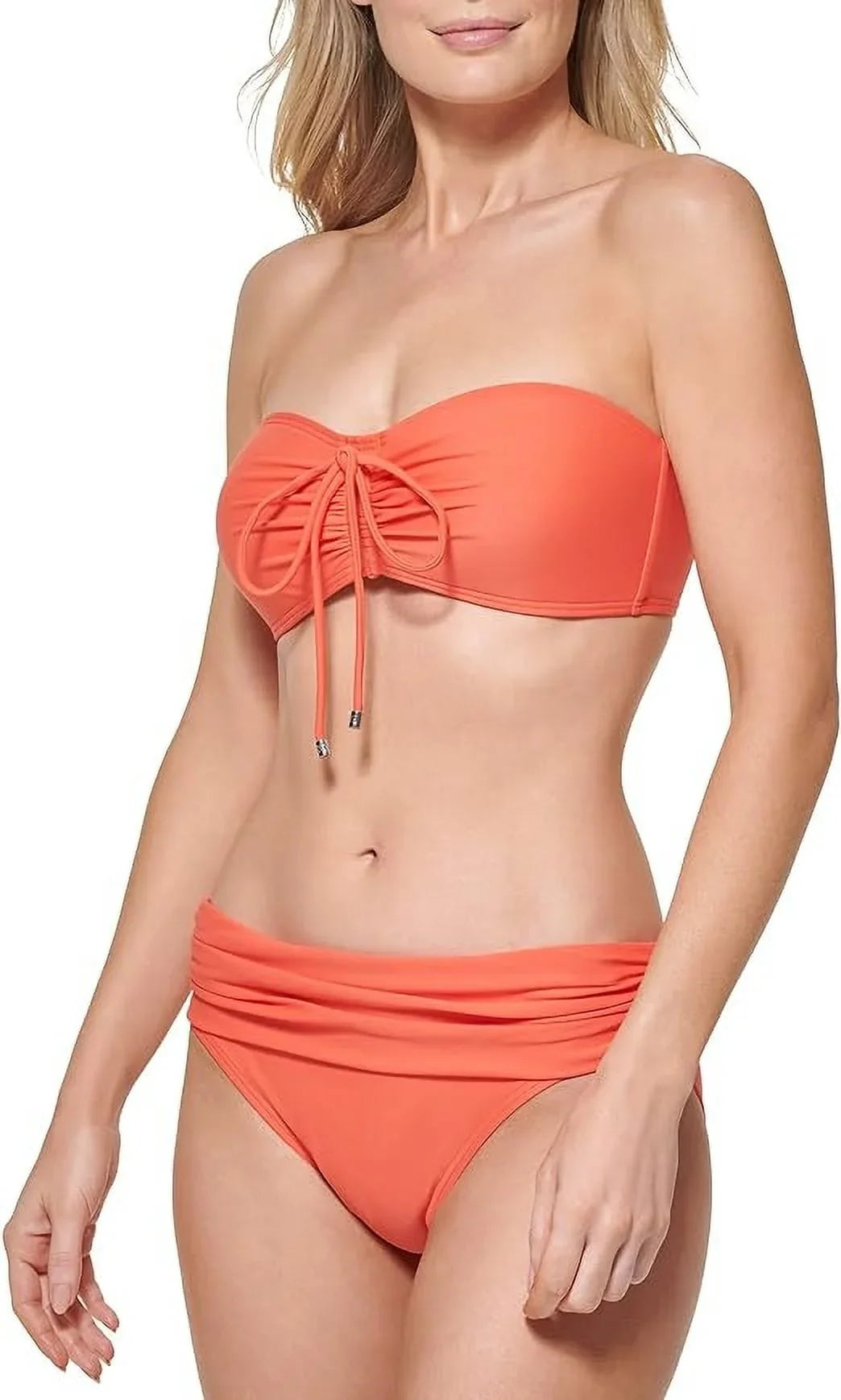 Bandeau Tommy Swim Hilfiger Top, EMBERGLOW Convertible Medium US Bikini