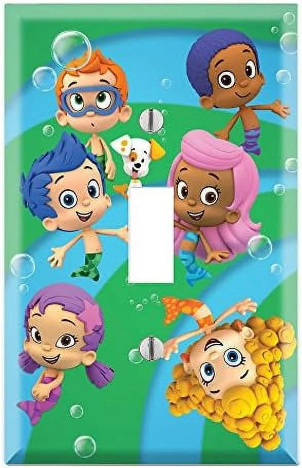 Bubble Guppies Single Toggle - Plate Wall Wallplate Switch Cover Decor
