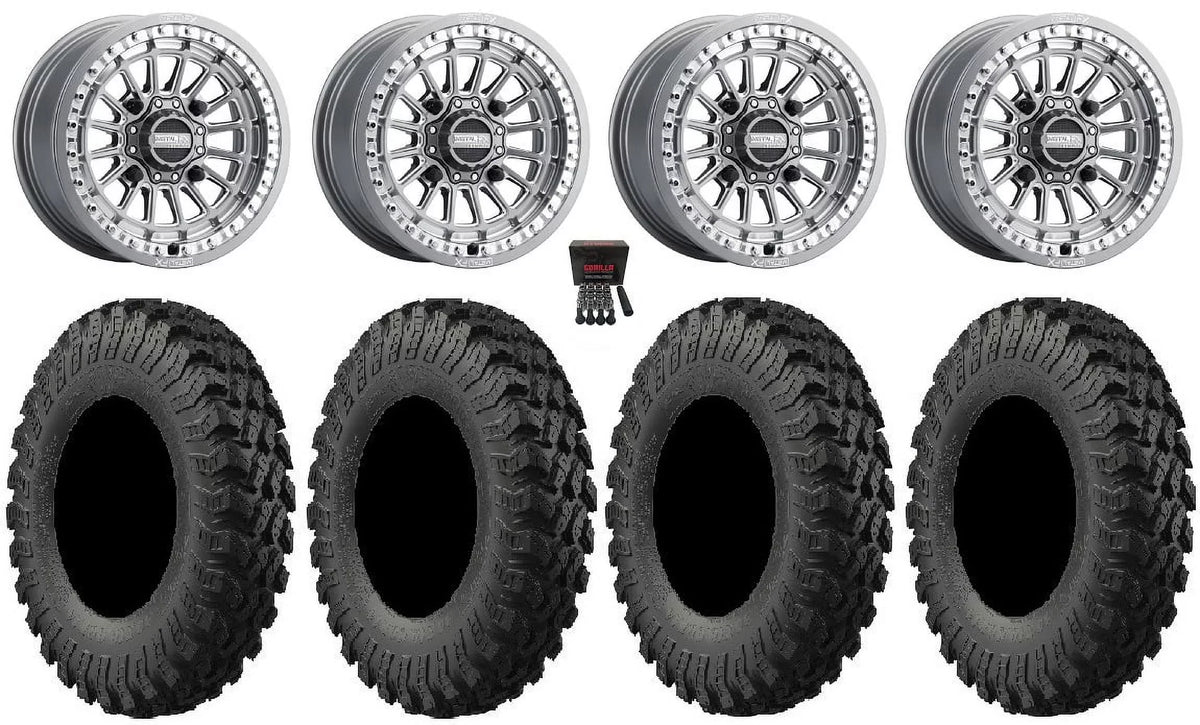 Can-Am Delta Bdlk 1000 32" MetalFX / X3 Honda Talon 15" Maverick / Gm Tires MotoRally Wheels Pioneer CC