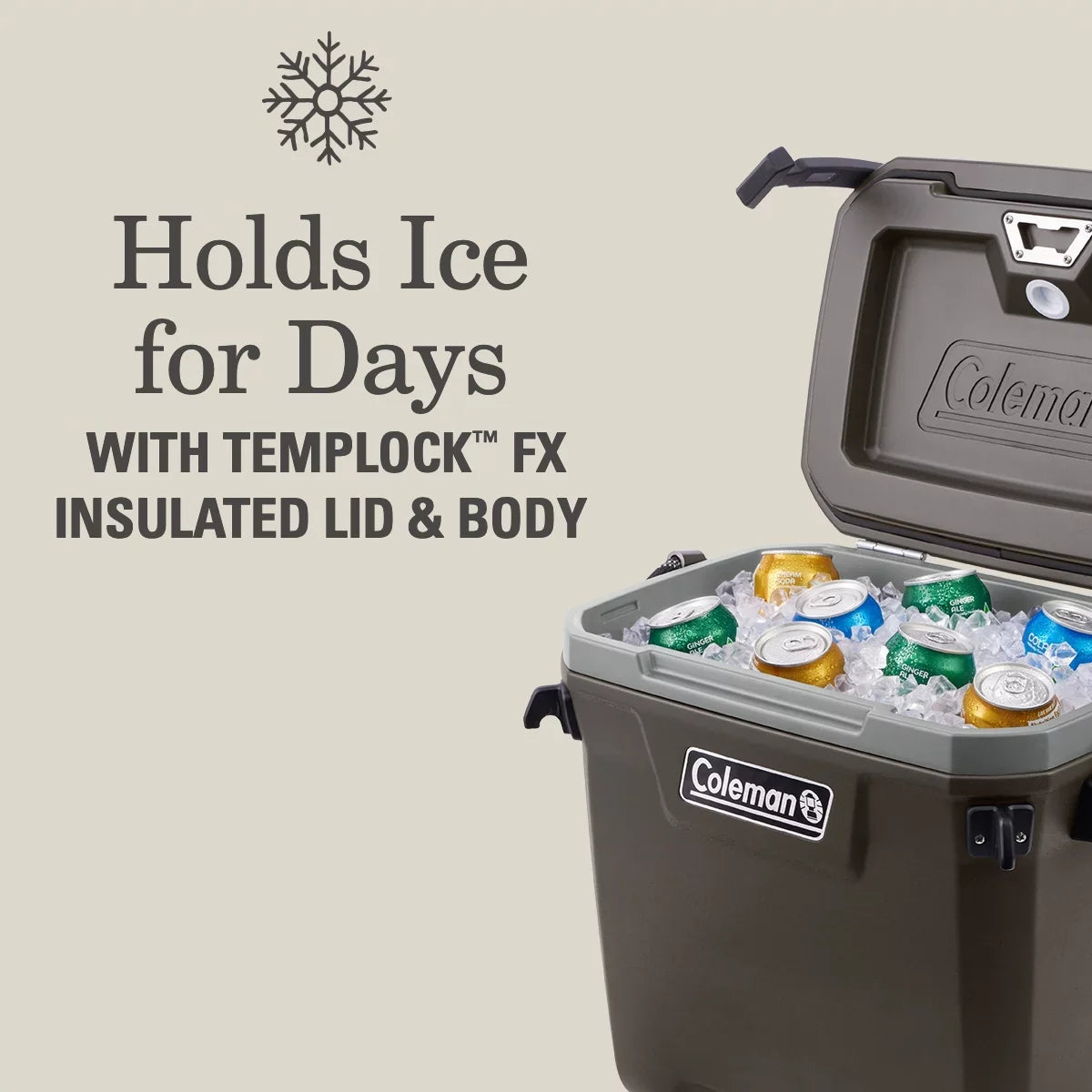 High Coleman Ice x'13.25" Cooler, Convoy Chest Series x Hard 28qt 17.75"' Performance 19.5" Brown,