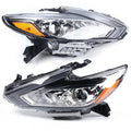 Right 2016 Chrome Headlights 2018 for + Left Housing 2017 Nissan Pair Altima