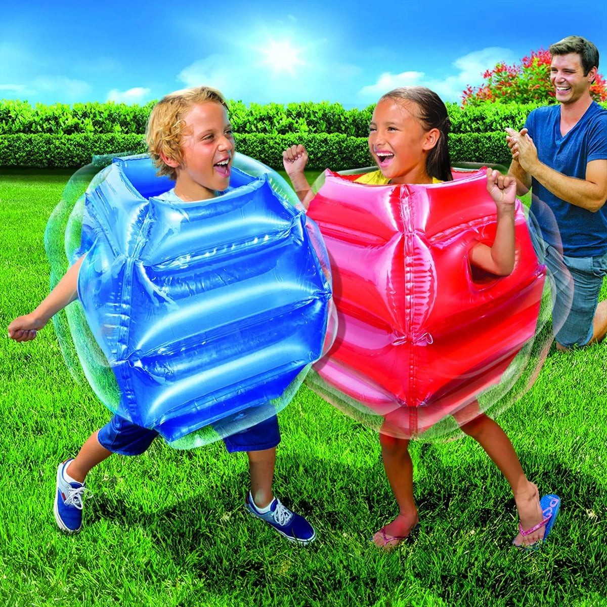 Pack Pool Splash & Bop Bumpers and Battle Banzai Gloves Inflatable Cyclone