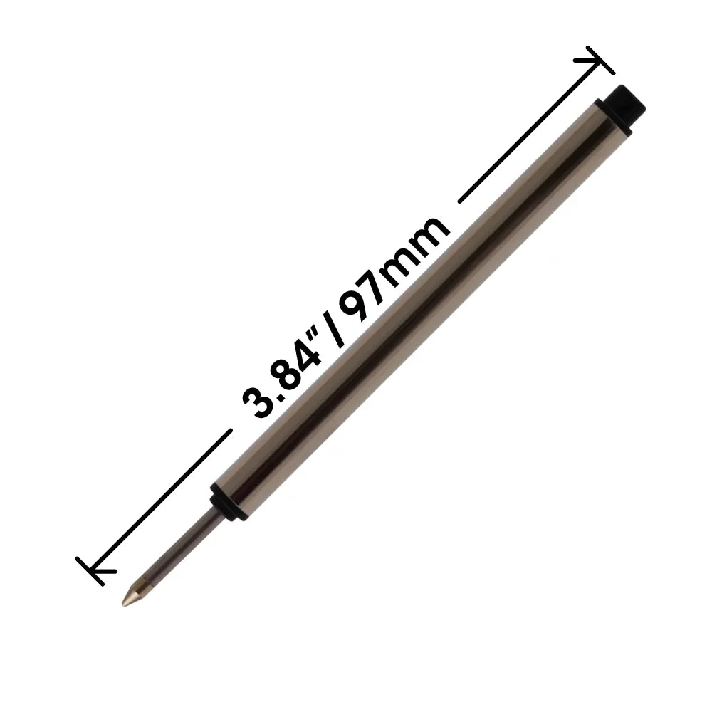 113778 - / Refill - Capless - for Pen Rollerball Jaymo Measures 97 Blue Long Montblanc 3.84 Replacement 24 mm in