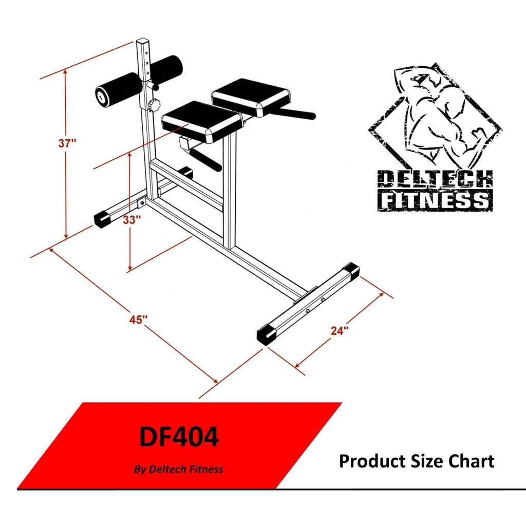 by Maximum Deltech Weight with 400 (DF404) Adjustable Bench lbs Extension Hyper of Fitness