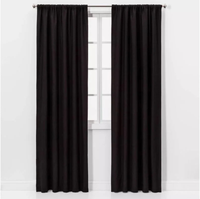 Panel 63"x50" Henna 62 Blackout Curtain - Black Project