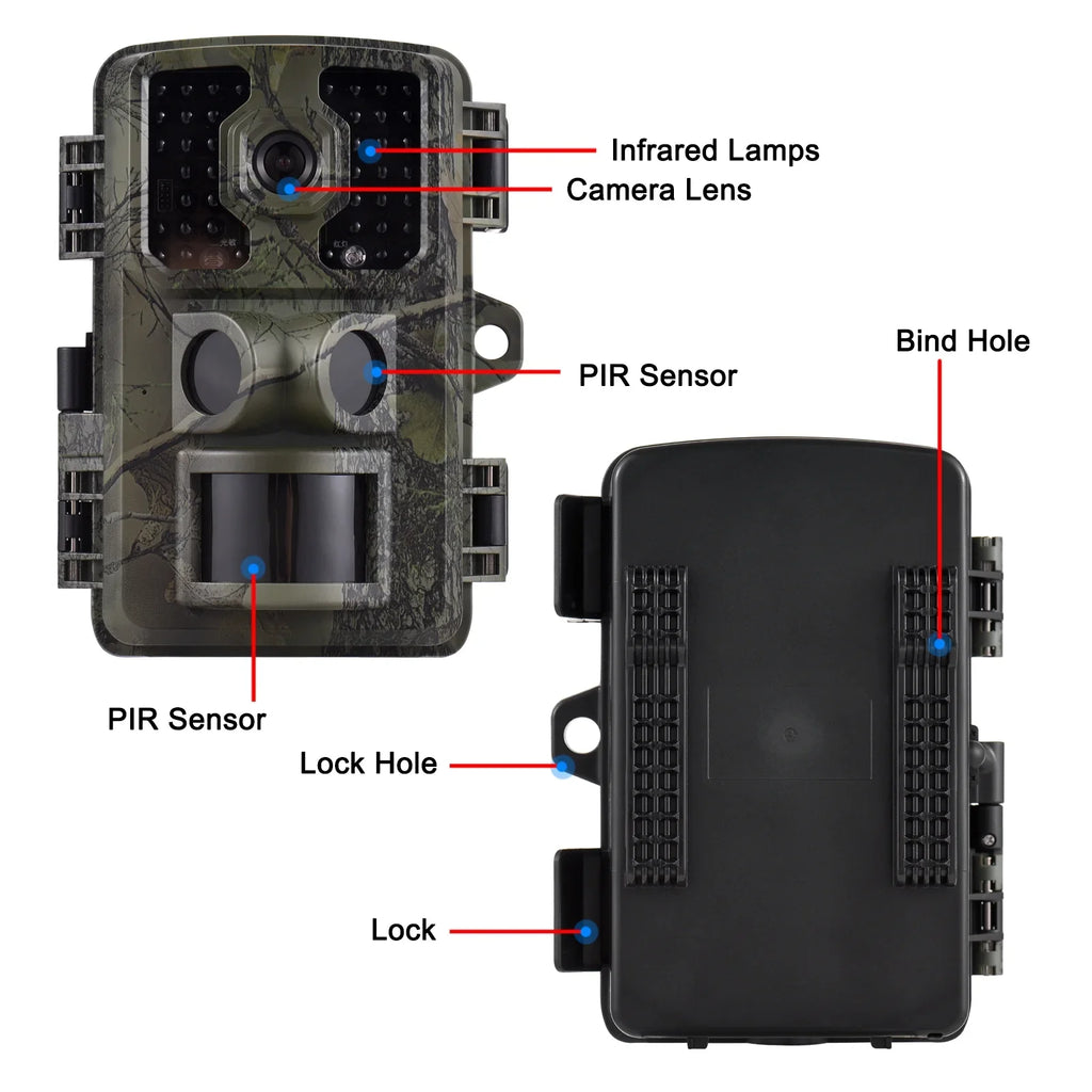 Supports Sensors 4K Wildlife Tracking Inch Time PIR IP66 Screen TFT Trail 16MP with Trigger 2.0 Infrared Color Carevas Activated 0.5s Motion Waterproof