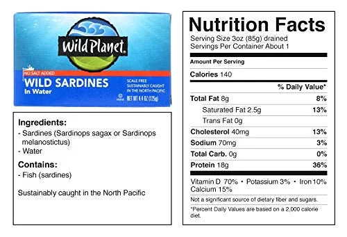 liquid Case Of In - Sardines Wild - Oz. 4.375 Planet 12