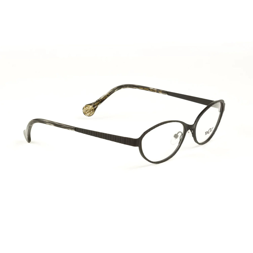 Women's Vaki Frames Semi-Oval Eyeglass Black 54mm BOZ