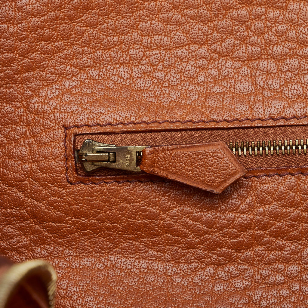 Calf Leather Hermès Unisex Tote Galop Pre-Owned Bag Authenticated Brown (Good)