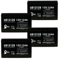 8 Pack UB12120 Acid - SeaScooter Universal F1 - SEA-DOO 4x Replacement GTI to Sealed F2 (12V, Battery 12Ah, - 12000mAh, Includes AGM, F1 Lead Terminal, Terminal SLA) Battery Adapters